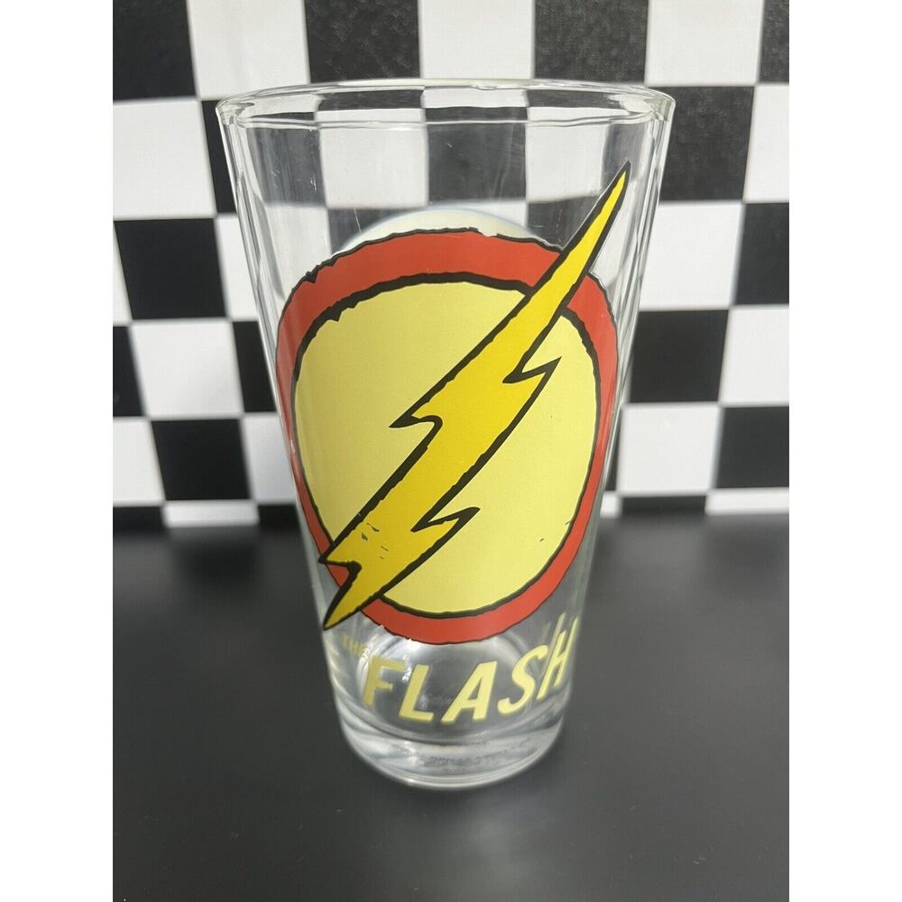 Batman Flash Pint Glass Collectable DC Comics